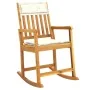 Silla mecedora con cojines madera maciza acacia de vidaXL, Sillas de jardín - Ref: Foro24-360025, Precio: 95,75 €, Descuento: %