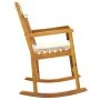 Silla mecedora con cojines madera maciza acacia de vidaXL, Sillas de jardín - Ref: Foro24-360025, Precio: 95,75 €, Descuento: %