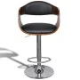 Küchenhocker 2 Stück Kunstleder gebogenes Holz schwarz von vidaXL, Küchenhocker - Ref: Foro24-3052716, Preis: 269,10 €, Rabat...