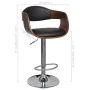 Küchenhocker 2 Stück Kunstleder gebogenes Holz schwarz von vidaXL, Küchenhocker - Ref: Foro24-3052716, Preis: 269,10 €, Rabat...