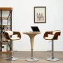 Küchenhocker, 2 Stück, gebogenes Holz, cremefarbenes Kunstleder von vidaXL, Küchenhocker - Ref: Foro24-3052712, Preis: 254,96...