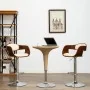 Kitchen stools 2 pcs curved wood cream synthetic leather by vidaXL, Kitchen stools - Ref: Foro24-3052712, Price: 269,13 €, Di...
