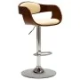 Küchenhocker, 2 Stück, gebogenes Holz, cremefarbenes Kunstleder von vidaXL, Küchenhocker - Ref: Foro24-3052712, Preis: 254,96...