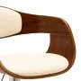 Küchenhocker, 2 Stück, gebogenes Holz, cremefarbenes Kunstleder von vidaXL, Küchenhocker - Ref: Foro24-3052712, Preis: 254,96...