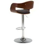 Küchenhocker 2 Stück gebogenes Holz und grauer Stoff von vidaXL, Küchenhocker - Ref: Foro24-3052713, Preis: 261,98 €, Rabatt: %