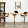 Küchenhocker, 2 Stück, gebogenes Holz, schwarzes Kunstleder von vidaXL, Küchenhocker - Ref: Foro24-3052715, Preis: 282,84 €, ...