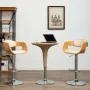 Küchenhocker, 2 Stück, gebogenes Holz, cremefarbenes Kunstleder von vidaXL, Küchenhocker - Ref: Foro24-3052714, Preis: 259,09...