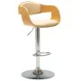 Küchenhocker, 2 Stück, gebogenes Holz, cremefarbenes Kunstleder von vidaXL, Küchenhocker - Ref: Foro24-3052714, Preis: 259,09...