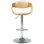 Kitchen stools 2 pcs curved wood cream synthetic leather by vidaXL, Kitchen stools - Ref: Foro24-3052714, Price: 250,12 €, Di...