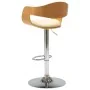 Küchenhocker, 2 Stück, gebogenes Holz, cremefarbenes Kunstleder von vidaXL, Küchenhocker - Ref: Foro24-3052714, Preis: 259,09...