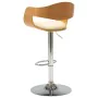 Kitchen stools 2 pcs curved wood cream synthetic leather by vidaXL, Kitchen stools - Ref: Foro24-3052714, Price: 250,12 €, Di...