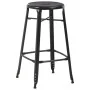 Taburetes de cocina 4 unidades acero negro de vidaXL, Taburetes de cocina - Ref: Foro24-3054558, Precio: 278,92 €, Descuento: %