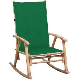 Rocking chair with bamboo cushion by vidaXL, Garden chairs - Ref: Foro24-3063908, Price: 149,63 €, Discount: %