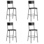 Küchenhocker 4 Stück aus Sperrholz und schwarzem Stahl von vidaXL, Küchenhocker - Ref: Foro24-3054566, Preis: 406,09 €, Rabat...