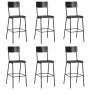 Kitchen stools 6 pcs plywood and black steel by vidaXL, Kitchen stools - Ref: Foro24-3054567, Price: 636,52 €, Discount: %