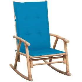 Rocking chair with bamboo cushion by vidaXL, Garden chairs - Ref: Foro24-3063907, Price: 139,21 €, Discount: %