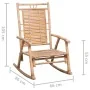 Rocking chair with bamboo cushion by vidaXL, Garden chairs - Ref: Foro24-3063907, Price: 139,21 €, Discount: %