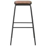 Kitchen stools 6 pcs solid pine wood and black steel by vidaXL, Kitchen stools - Ref: Foro24-3054557, Price: 273,05 €, Discou...