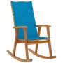 Silla mecedora con cojines madera maciza de acacia de vidaXL, Sillas de jardín - Ref: Foro24-3064183, Precio: 205,01 €, Descu...