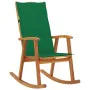 Silla mecedora con cojines madera maciza de acacia de vidaXL, Sillas de jardín - Ref: Foro24-3064184, Precio: 204,85 €, Descu...