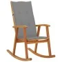 Rocking chair with solid acacia wood cushions by vidaXL, Garden chairs - Ref: Foro24-3064180, Price: 189,21 €, Discount: %