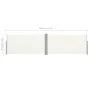 Cream-colored retractable side awning 160x600 cm by vidaXL, Umbrellas - Ref: Foro24-42179, Price: 71,29 €, Discount: %