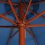 Garden umbrella with blue wooden pole 300x258 cm by vidaXL, Umbrellas - Ref: Foro24-47125, Price: 106,55 €, Discount: %
