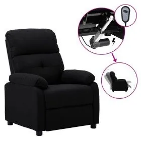 Power-Liegestuhl aus schwarzem Stoff von vidaXL, Sessel - Ref: Foro24-3073804, Preis: 208,94 €, Rabatt: %