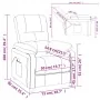 Black Fabric Power Recliner by vidaXL, Armchairs - Ref: Foro24-3073804, Price: 208,94 €, Discount: %