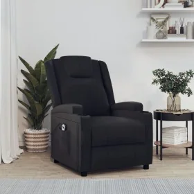 Sillón reclinable eléctrico de cuero sintético negro de vidaXL, Sillones - Ref: Foro24-3073788, Precio: 253,43 €, Descuento: %