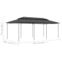 Anthrazitgrauer Pavillon 600x298x270 cm von vidaXL, Zelte und Pavillons - Ref: Foro24-47965, Preis: 233,26 €, Rabatt: %