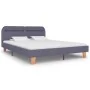 Estructura de cama con LED tela gris claro 160x200 cm de vidaXL, Camas y somieres - Ref: Foro24-280899, Precio: 169,64 €, Des...