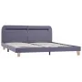 Estructura de cama con LED tela gris claro 160x200 cm de vidaXL, Camas y somieres - Ref: Foro24-280899, Precio: 169,64 €, Des...