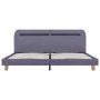 Estructura de cama con LED tela gris claro 160x200 cm de vidaXL, Camas y somieres - Ref: Foro24-280899, Precio: 169,64 €, Des...