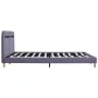 Estructura de cama con LED tela gris claro 160x200 cm de vidaXL, Camas y somieres - Ref: Foro24-280899, Precio: 169,64 €, Des...