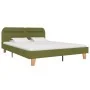 Bed frame with LED green fabric 180x200 cm by vidaXL, Beds and slatted bases - Ref: Foro24-280910, Price: 131,81 €, Discount: %