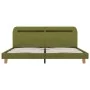 Bed frame with LED green fabric 180x200 cm by vidaXL, Beds and slatted bases - Ref: Foro24-280910, Price: 131,81 €, Discount: %