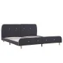 Dark gray fabric bed frame 160x200 cm by vidaXL, Beds and slatted bases - Ref: Foro24-280919, Price: 158,32 €, Discount: %