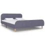 Light gray fabric bed frame 140x200 cm by vidaXL, Beds and slatted bases - Ref: Foro24-280923, Price: 147,86 €, Discount: %