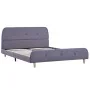 Light gray fabric bed frame 140x200 cm by vidaXL, Beds and slatted bases - Ref: Foro24-280923, Price: 147,86 €, Discount: %