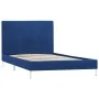 Estructura de cama de tela azul 90x200 cm de vidaXL, Camas y somieres - Ref: Foro24-280951, Precio: 100,30 €, Descuento: %