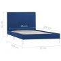 Estructura de cama de tela azul 90x200 cm de vidaXL, Camas y somieres - Ref: Foro24-280951, Precio: 100,30 €, Descuento: %