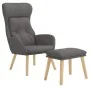Entspannungssessel mit dunkelgrauem Stoffhocker von vidaXL, Sessel - Ref: Foro24-3097751, Preis: 142,40 €, Rabatt: %
