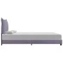 Light gray fabric bed frame 140x200 cm by vidaXL, Beds and slatted bases - Ref: Foro24-280988, Price: 156,91 €, Discount: %
