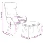 Entspannungssessel mit dunkelgrauem Stoffhocker von vidaXL, Sessel - Ref: Foro24-3097751, Preis: 142,40 €, Rabatt: %