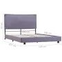 Light gray fabric bed frame 140x200 cm by vidaXL, Beds and slatted bases - Ref: Foro24-280988, Price: 156,91 €, Discount: %