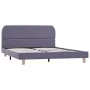 Light gray fabric bed frame 140x200 cm by vidaXL, Beds and slatted bases - Ref: Foro24-280873, Price: 147,29 €, Discount: %