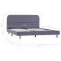 Light gray fabric bed frame 140x200 cm by vidaXL, Beds and slatted bases - Ref: Foro24-280873, Price: 147,29 €, Discount: %