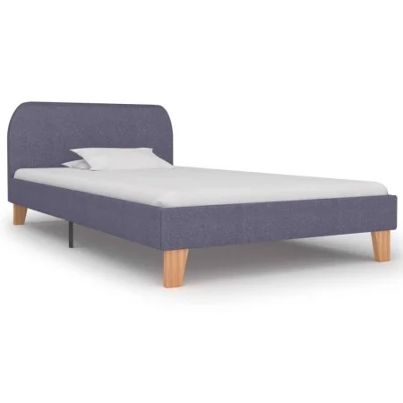 Light gray fabric bed frame 90x200 cm by vidaXL, Beds and slatted bases - Ref: Foro24-280871, Price: 90,16 €, Discount: %