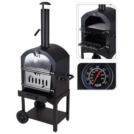 ProGarden Black BBQ Pizza Oven by ProGarden, Pizza making devices - Ref: Foro24-436255, Price: 284,88 €, Discount: %